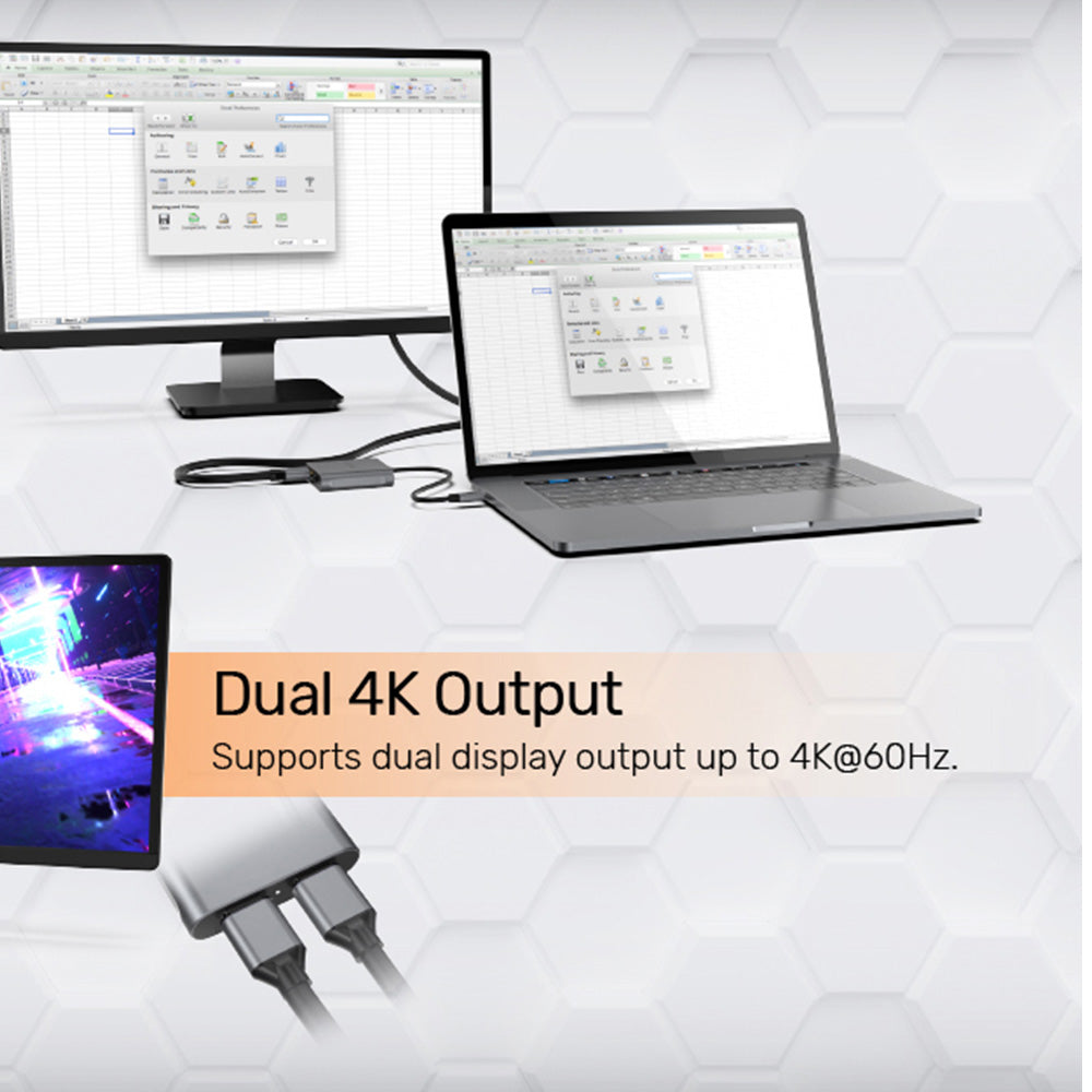 USB-C to Dual DisplayPort Adapter