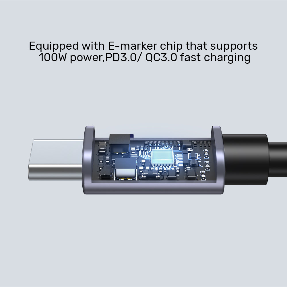 100W USB-C Cable 90 Degree