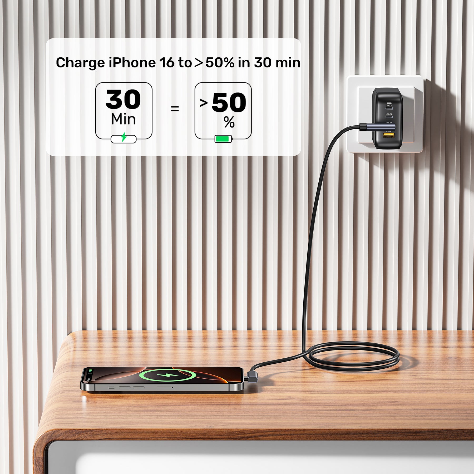 PD100W USB-C Cable Dual 90 Degree