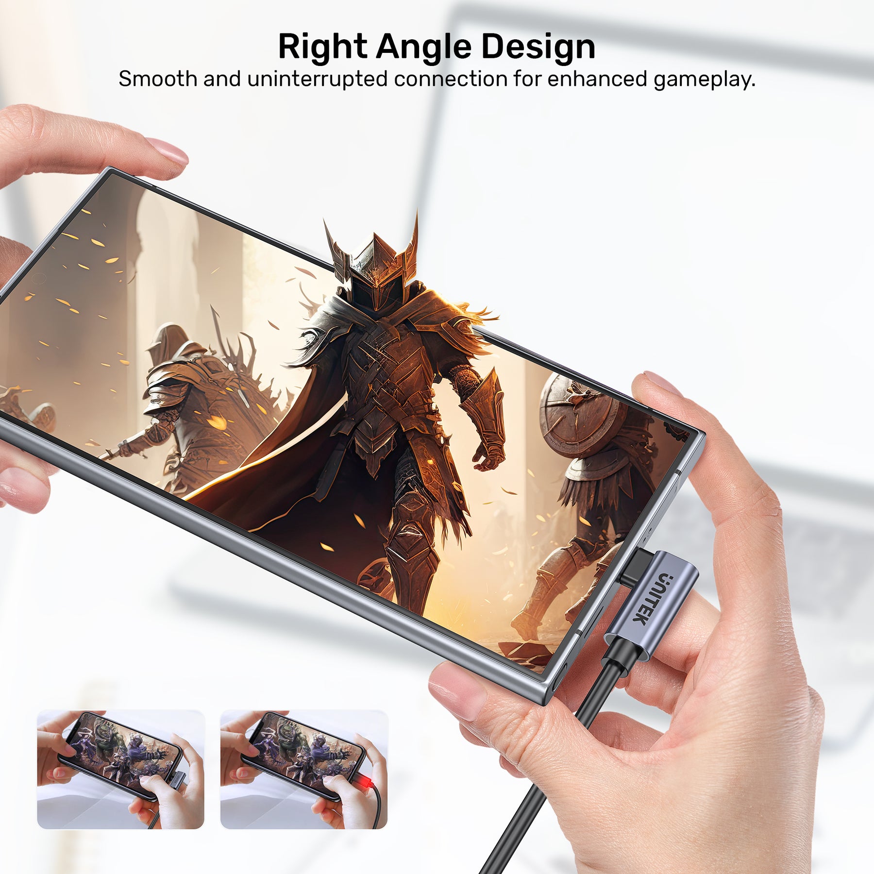 PD100W USB-C Cable Dual 90 Degree