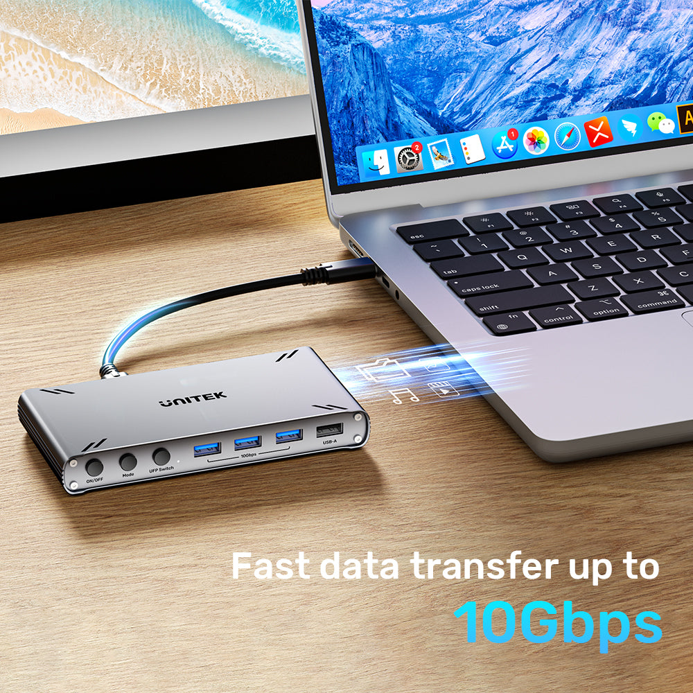 USB-C 10Gbps HDMI Split-Screen KVM Switch