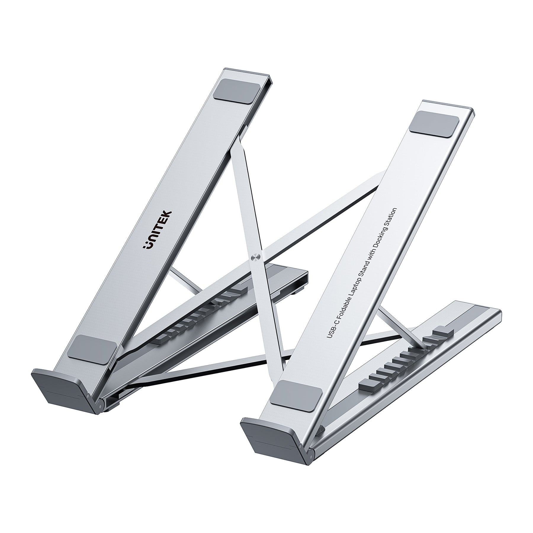 USB-C Foldable Laptop Stand with Docking Station