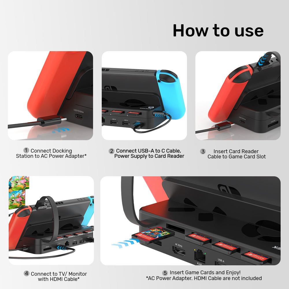 Gaming Docking Station with Remote