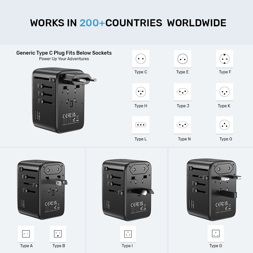 GaN 100W Universal Travel Adapter