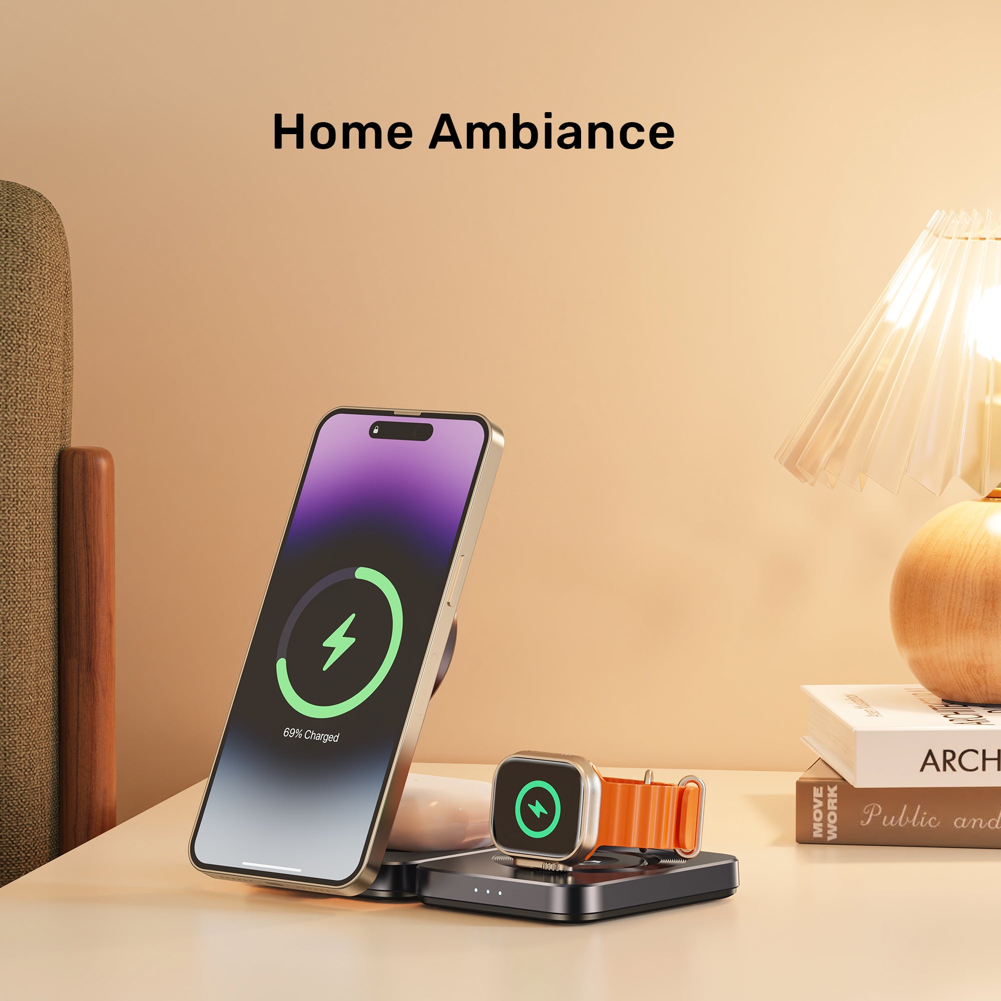Qi2 Foldable 3-in-1 Charging Station
