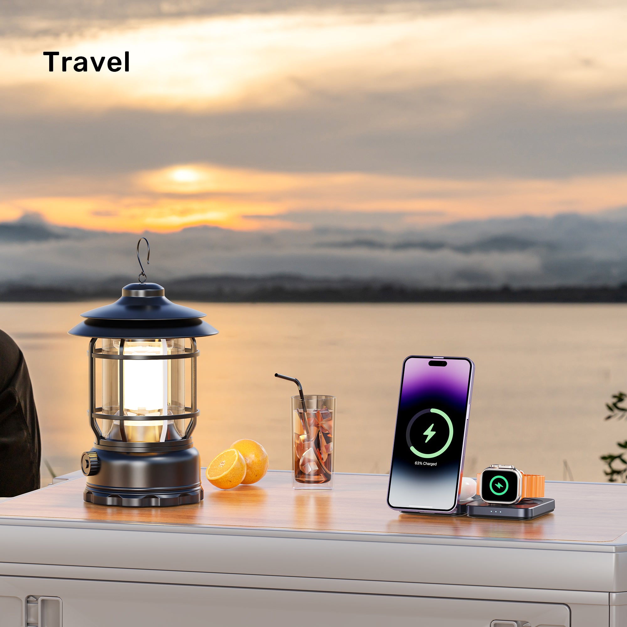 Qi2 Foldable 3-in-1 Charging Station
