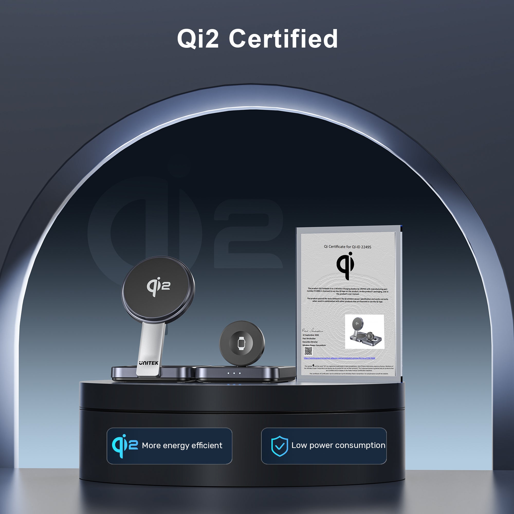 Qi2 Foldable 3-in-1 Charging Station
