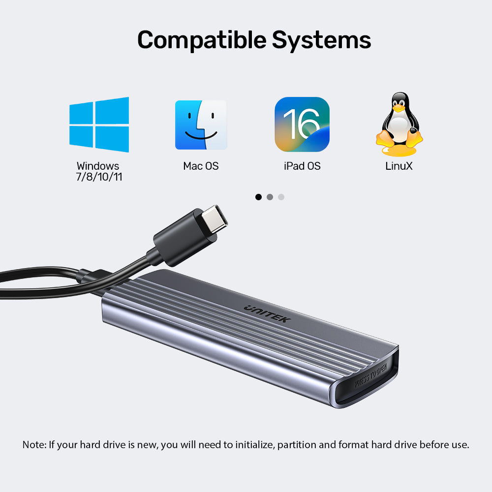 M.2 PCIe NVME SSD Enclosure