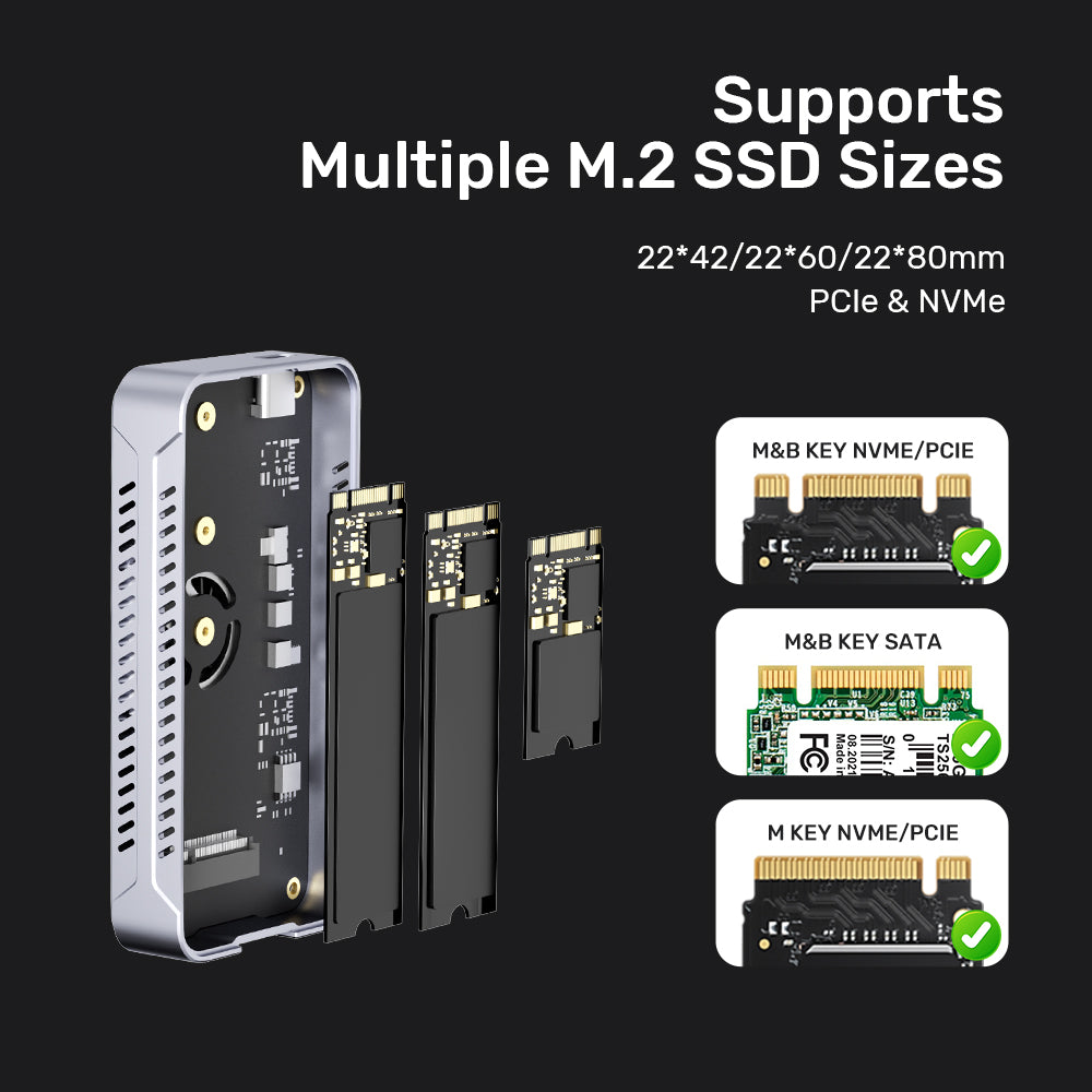SolidForce Reefer TurboCool USB4 40Gbps M.2 SSD Enclosure with Cooling Fan
