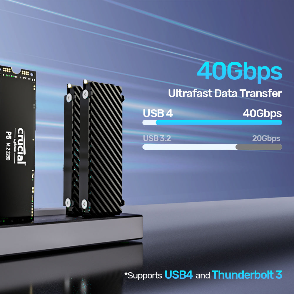 USB4 4ベイ M.2 SSDドッキングステーション