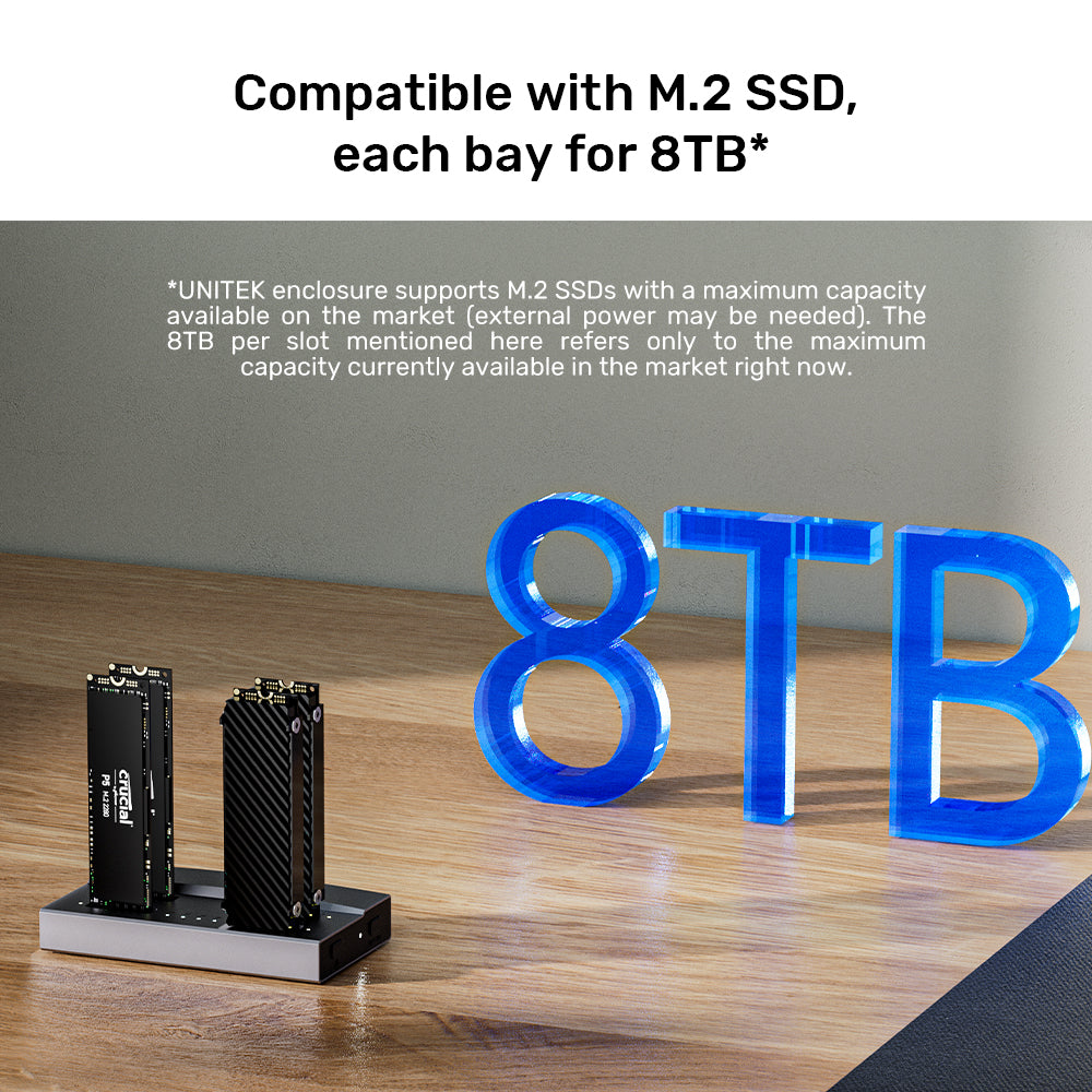 USB4 4ベイ M.2 SSDドッキングステーション