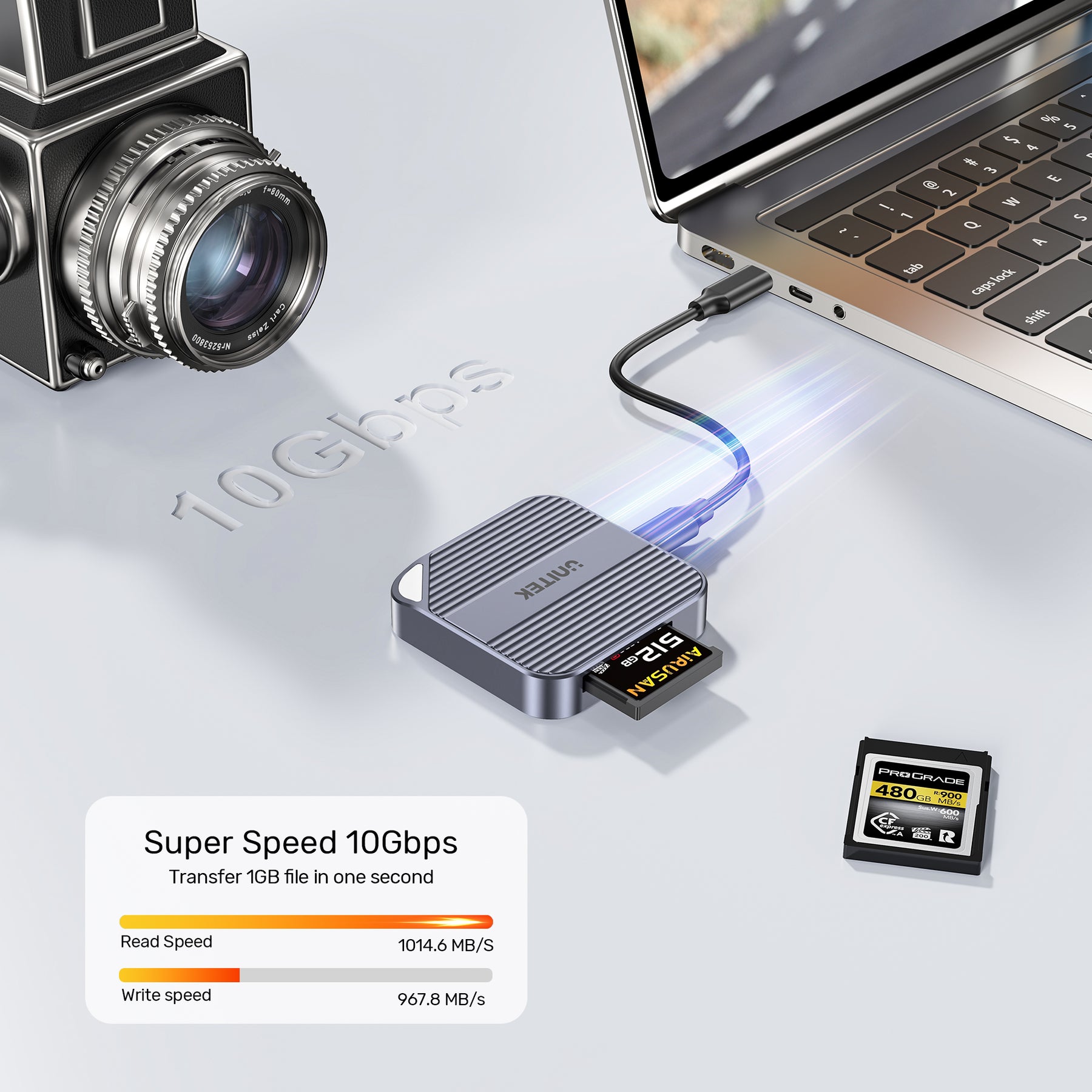 Magnetic CFExpress Type B Card Reader