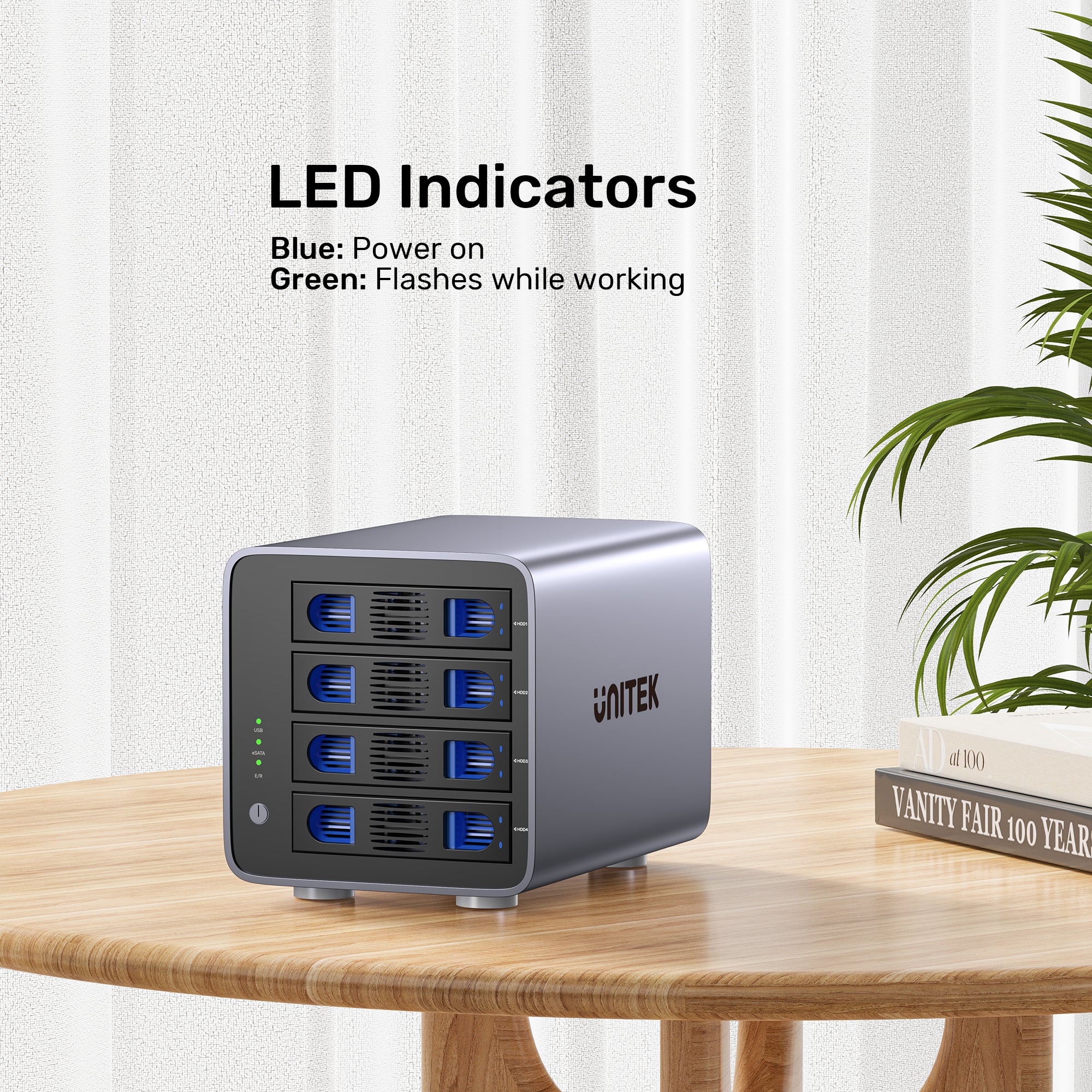 4 Bay RAID External Hard Drive Enclosure