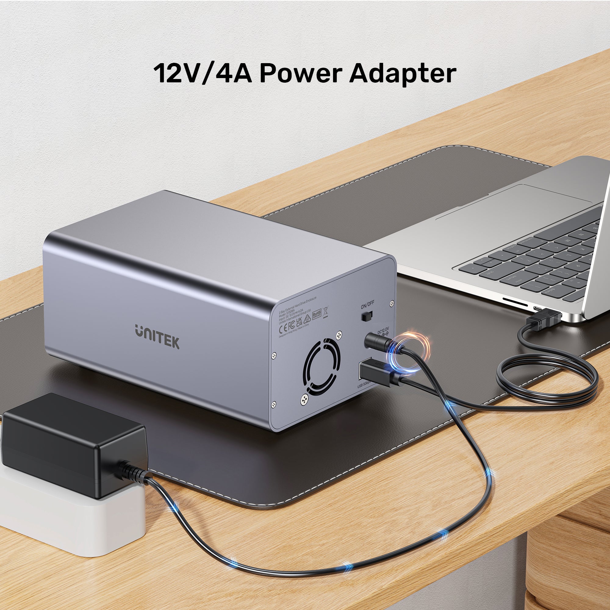 2 Bay External Hard Drive Enclosure