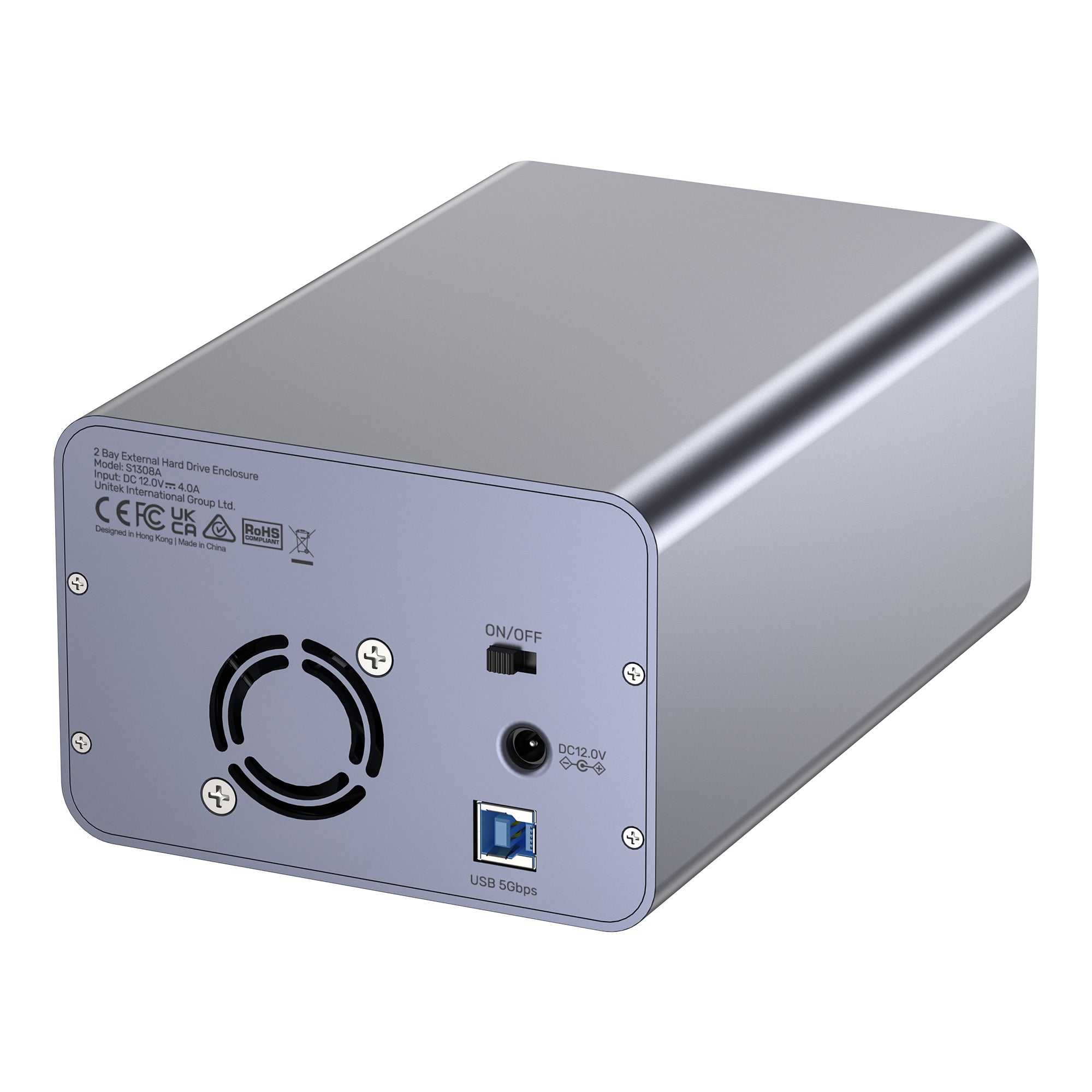 2 Bay External Hard Drive Enclosure