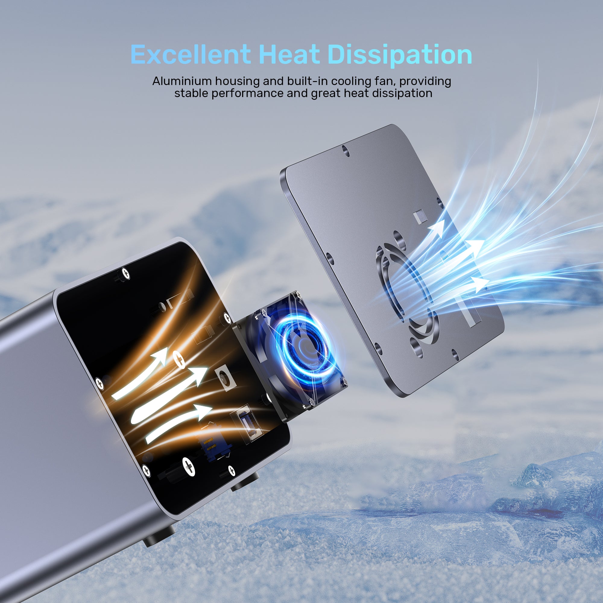 2 Bay External Hard Drive Enclosure