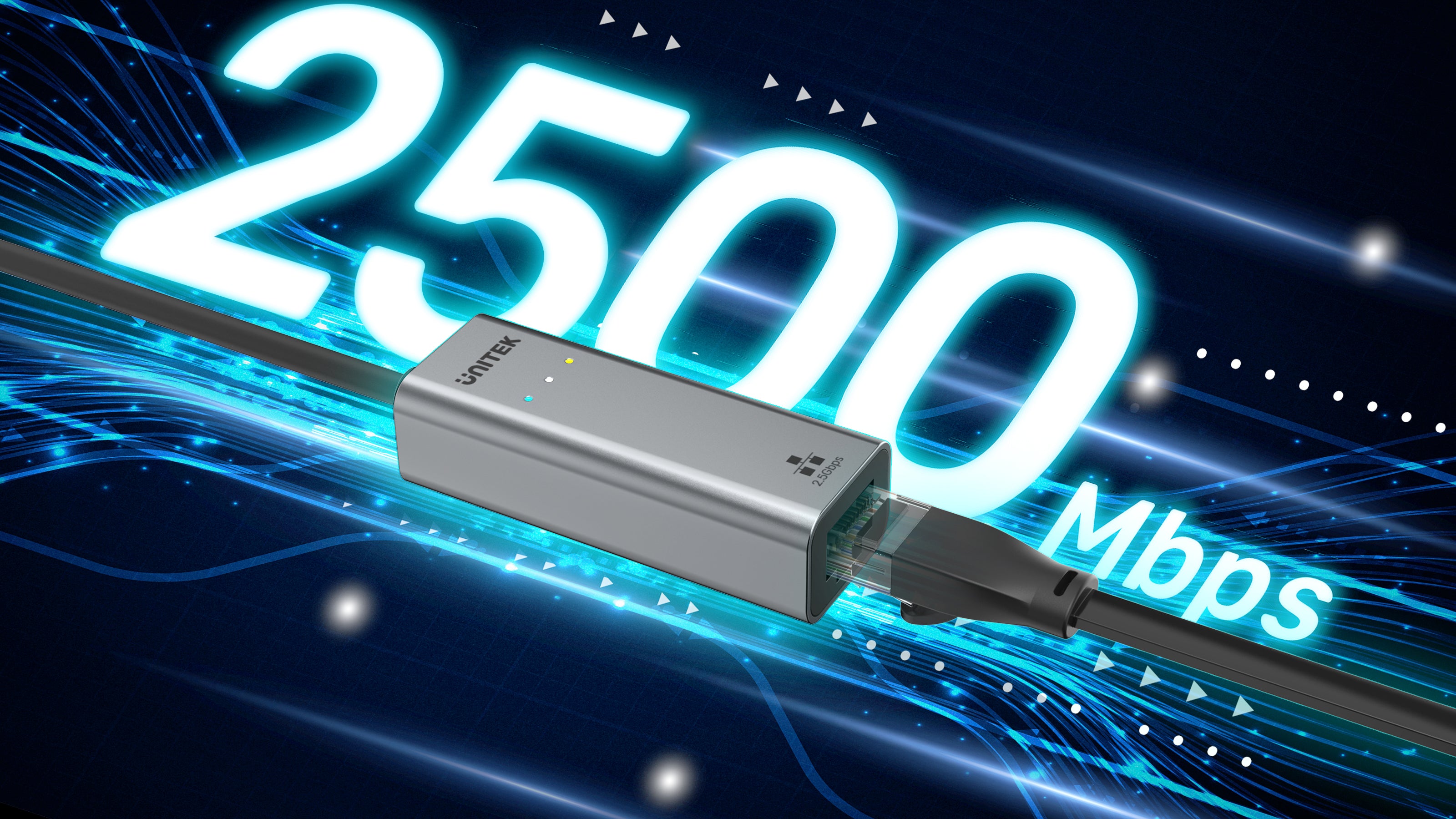 Hybrid USB-C/ USB-A to 2.5G Gigabit Ethernet Adapter