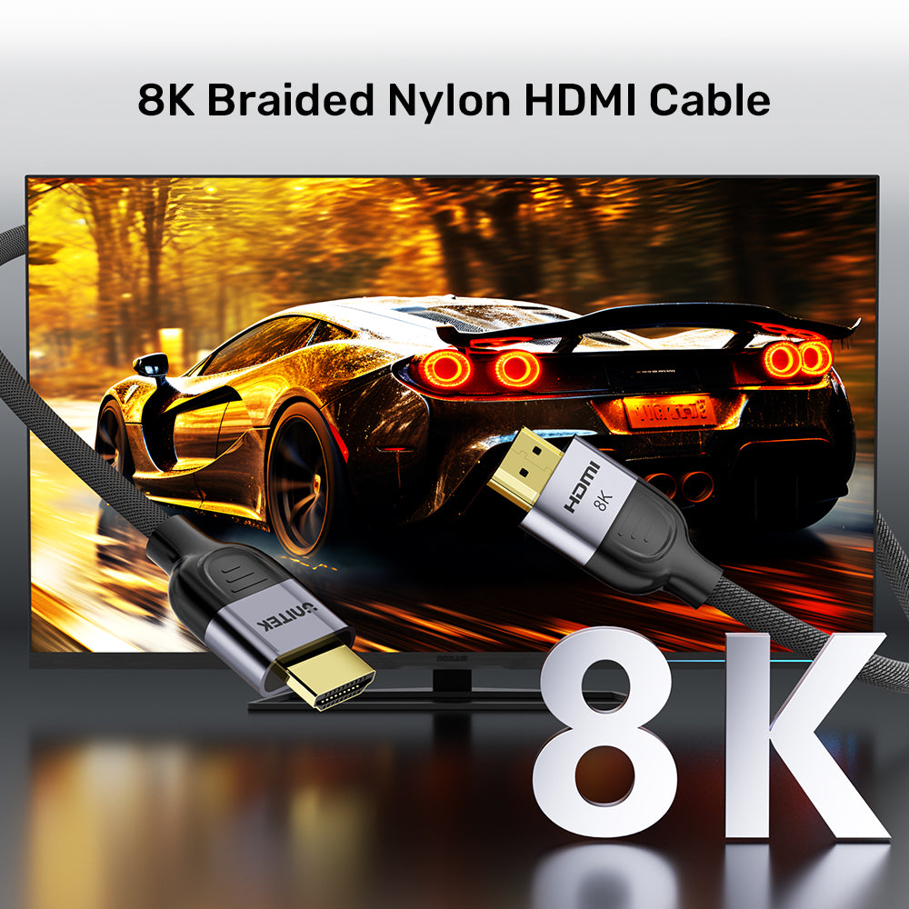 8K Braided Nylon HDMI Cable