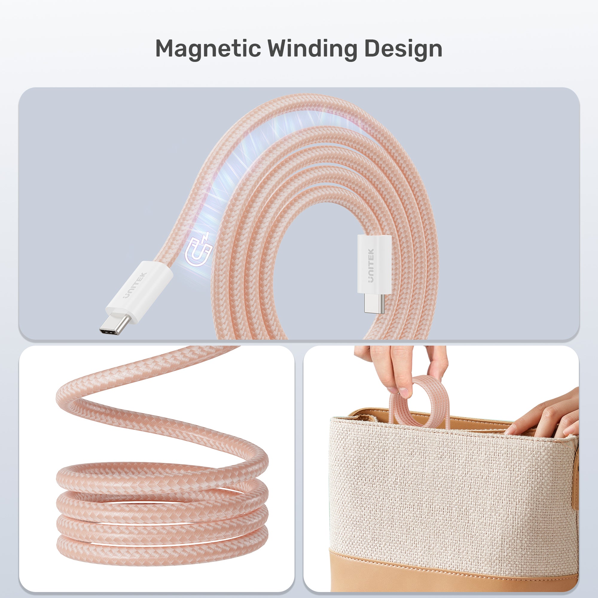 100W Magnetic USB-C Cable