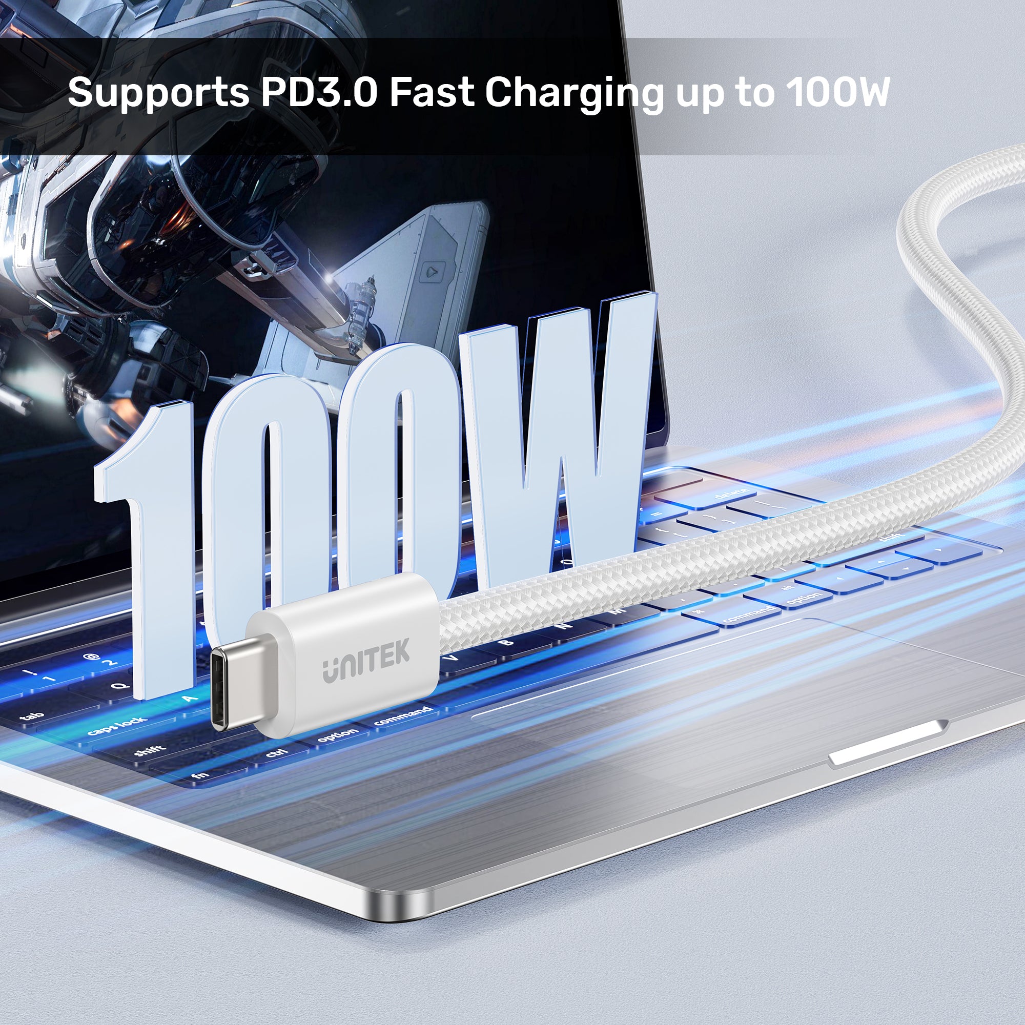100W Magnetic USB-C Cable