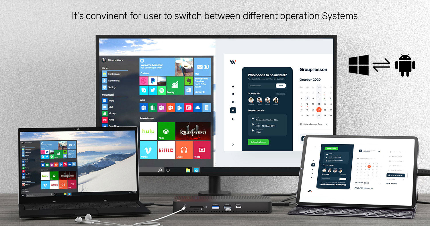 USB-C 4K KVM Docking Station