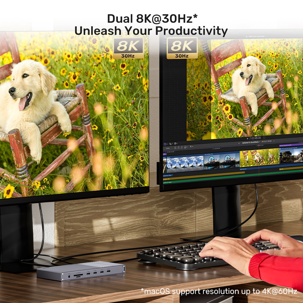Triple Display USB4 40Gbps Docking Station