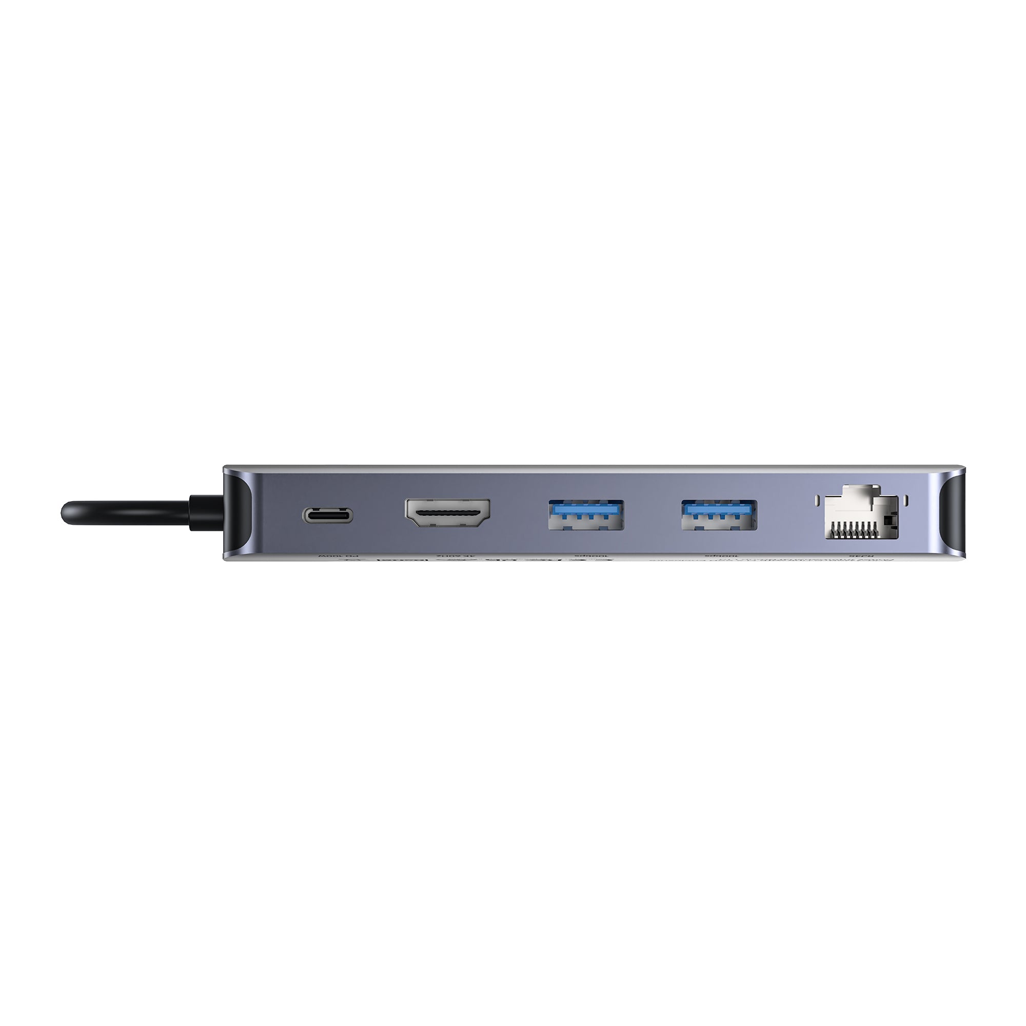 M.2 SSDエンクロージャを備えた6-in-1 USB-Cハブ