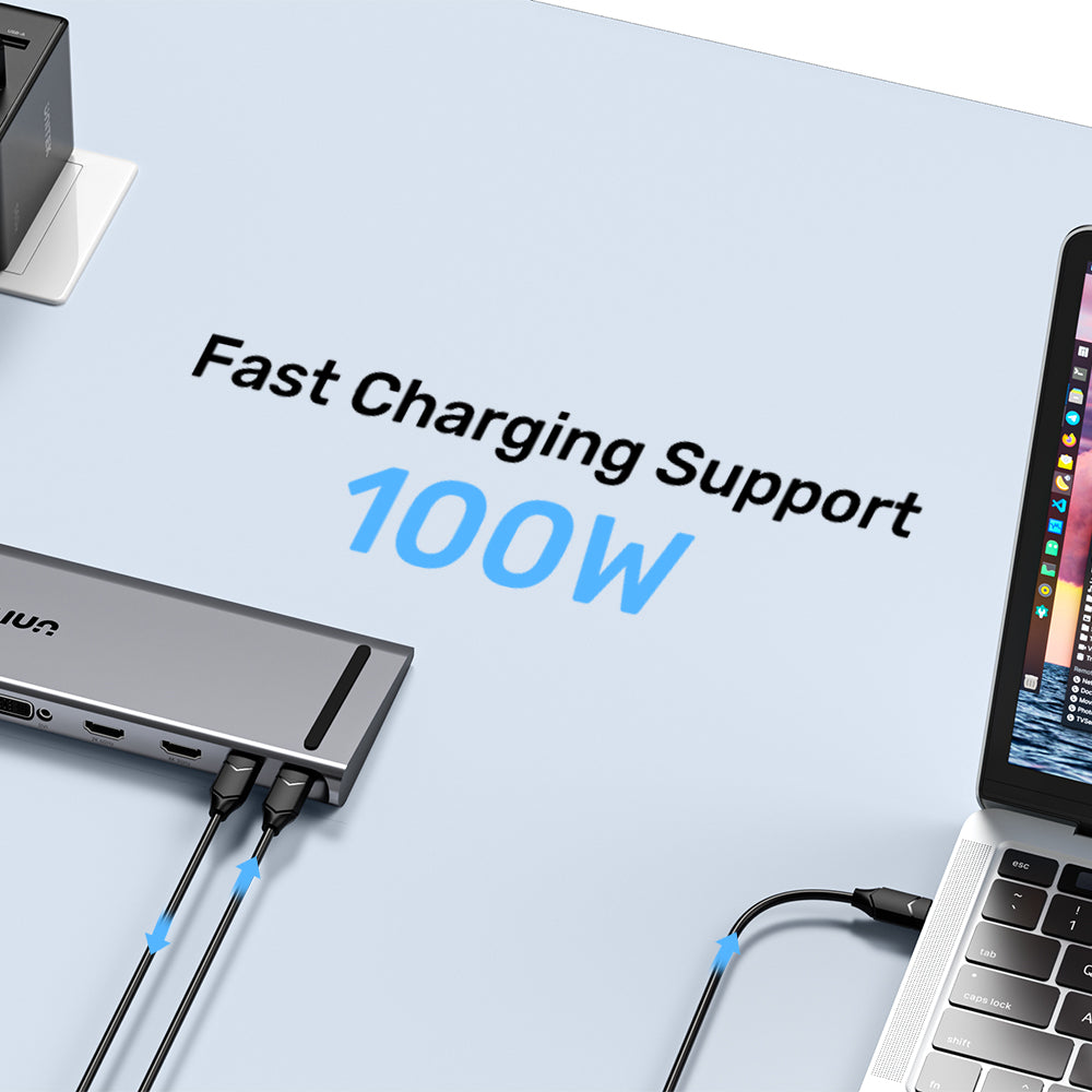 uHUB11+ USB-C DisplayLink 4K Docking Station