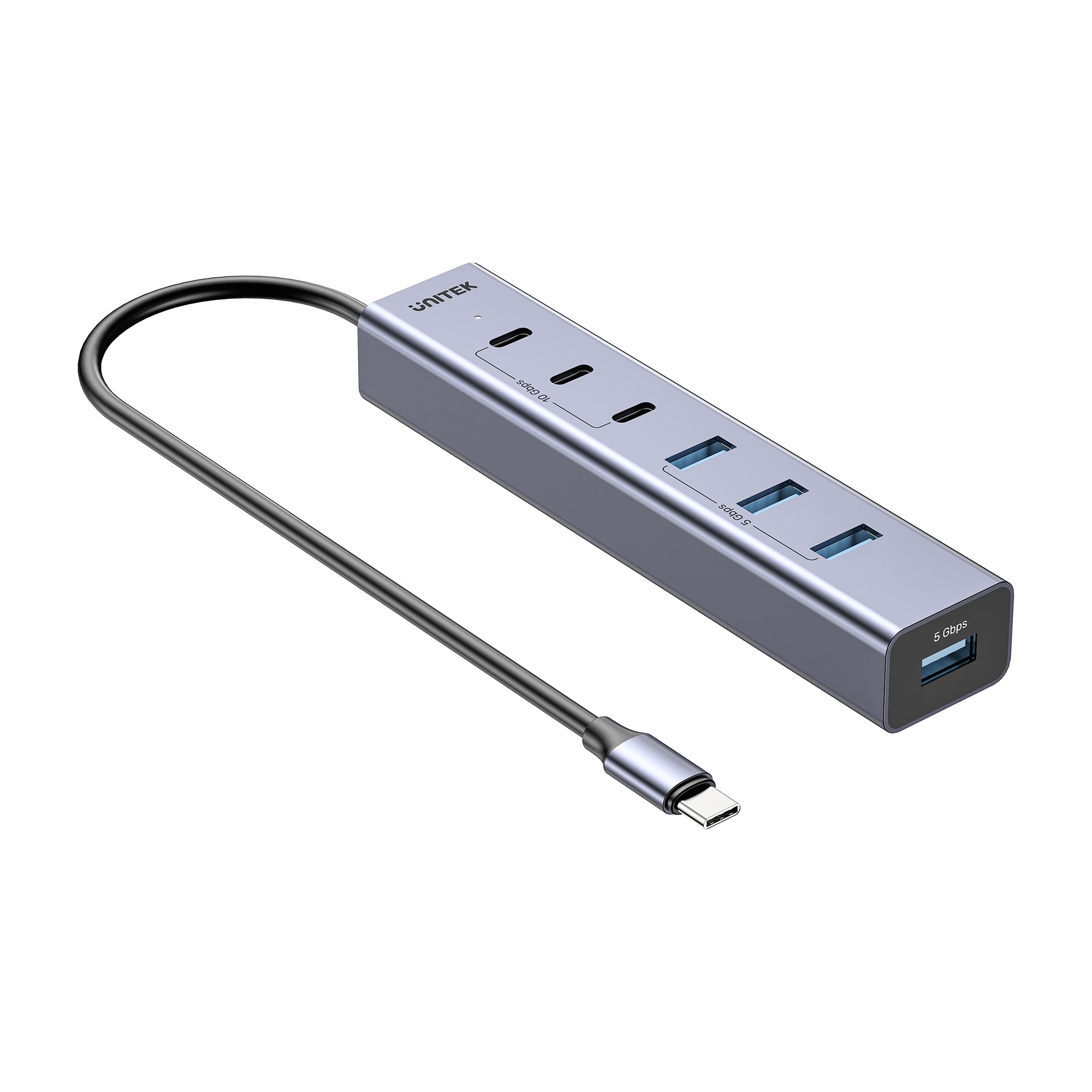 uHUB S7+ 7-in-1 USB-C Hub With 3 USB-C 10Gbps Ports and 4 USB-A 5 Gbps Ports