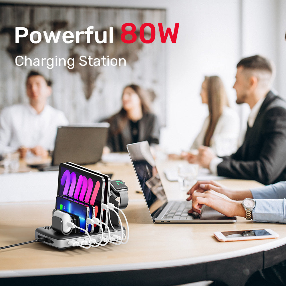 uCharge Station 80W 6-in-1 전력 공급