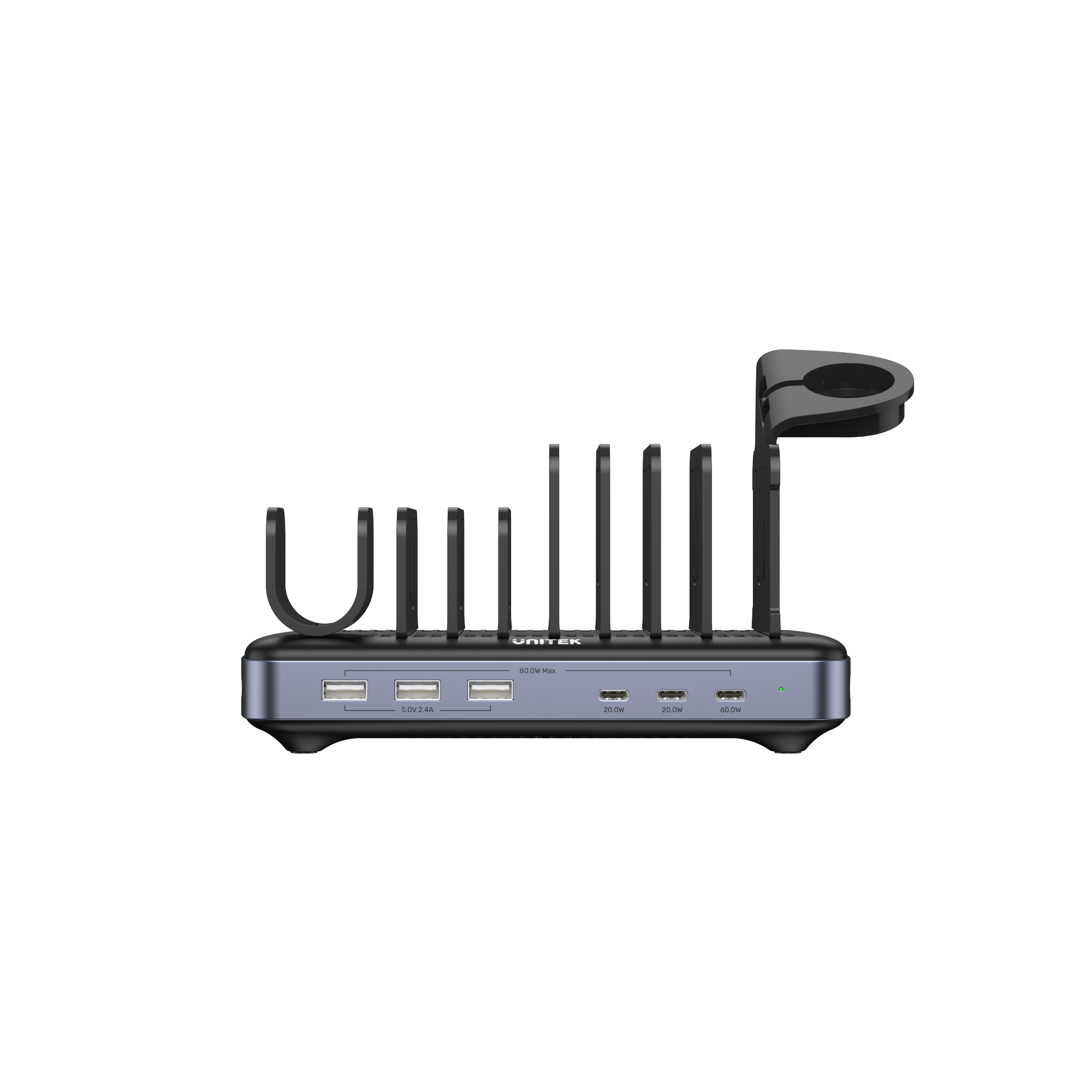 uCharge Station 80W 6-in-1 전력 공급