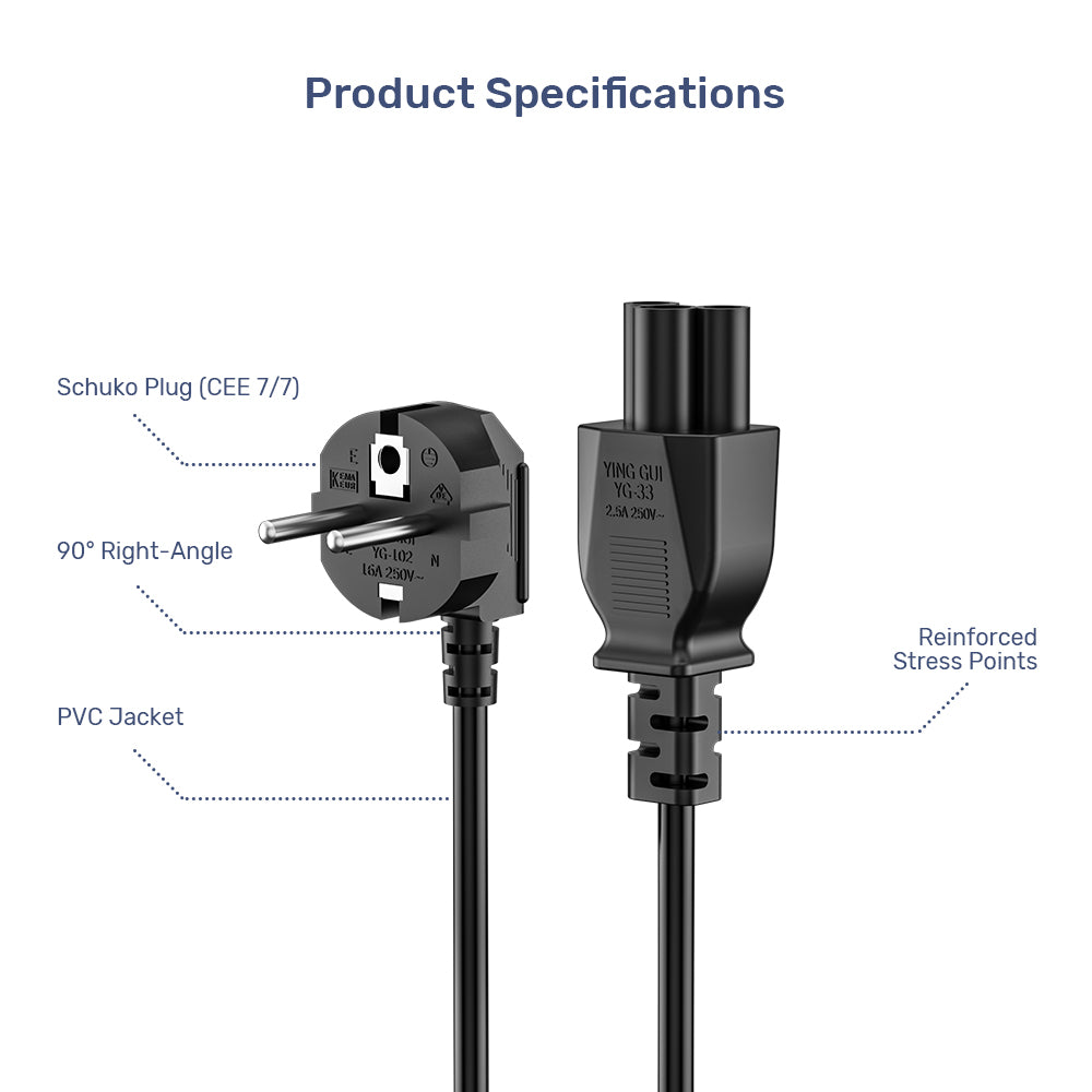 Straight Power Cord