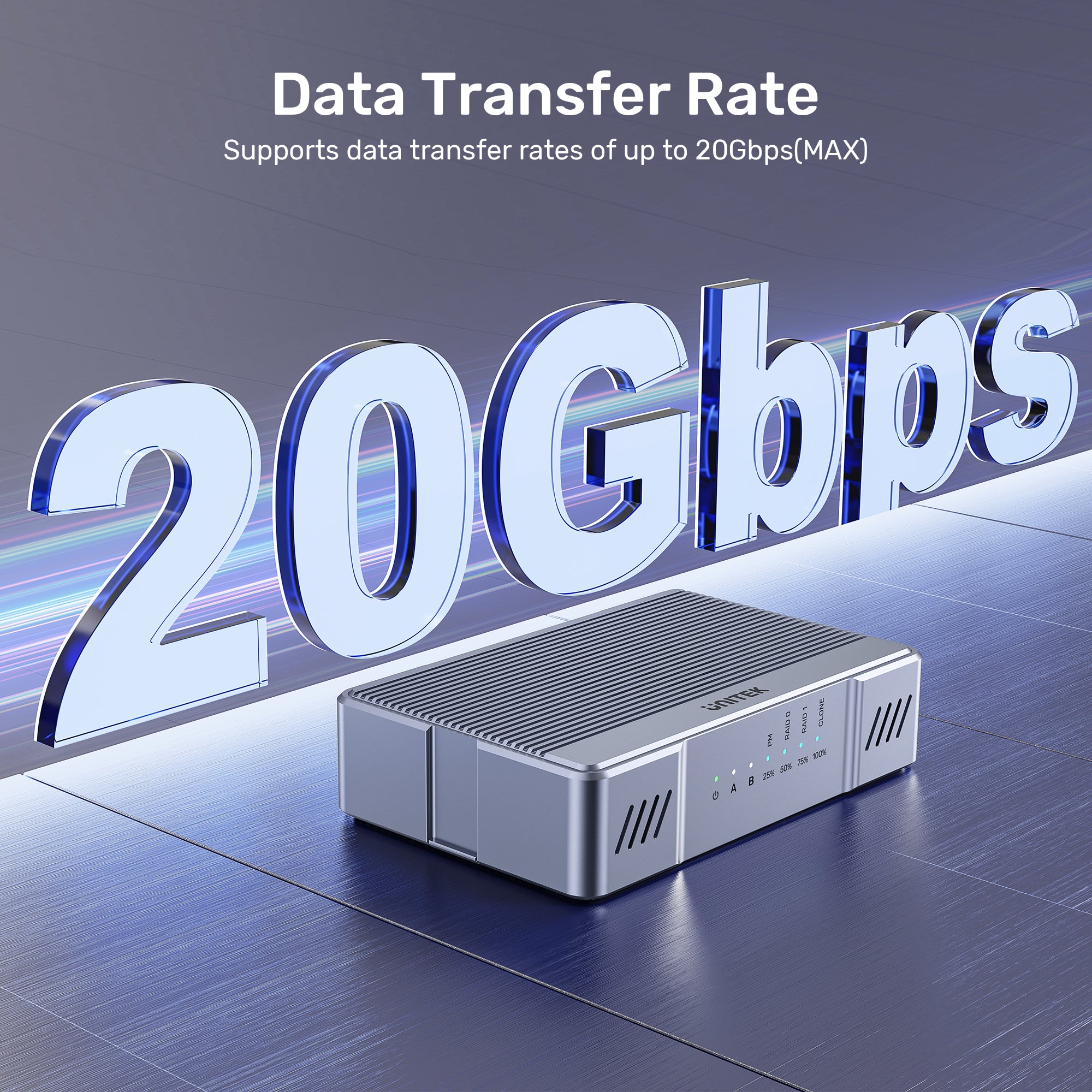 SolidForce 20Gbps Dual Bay RAID M.2 SSD Enclosure