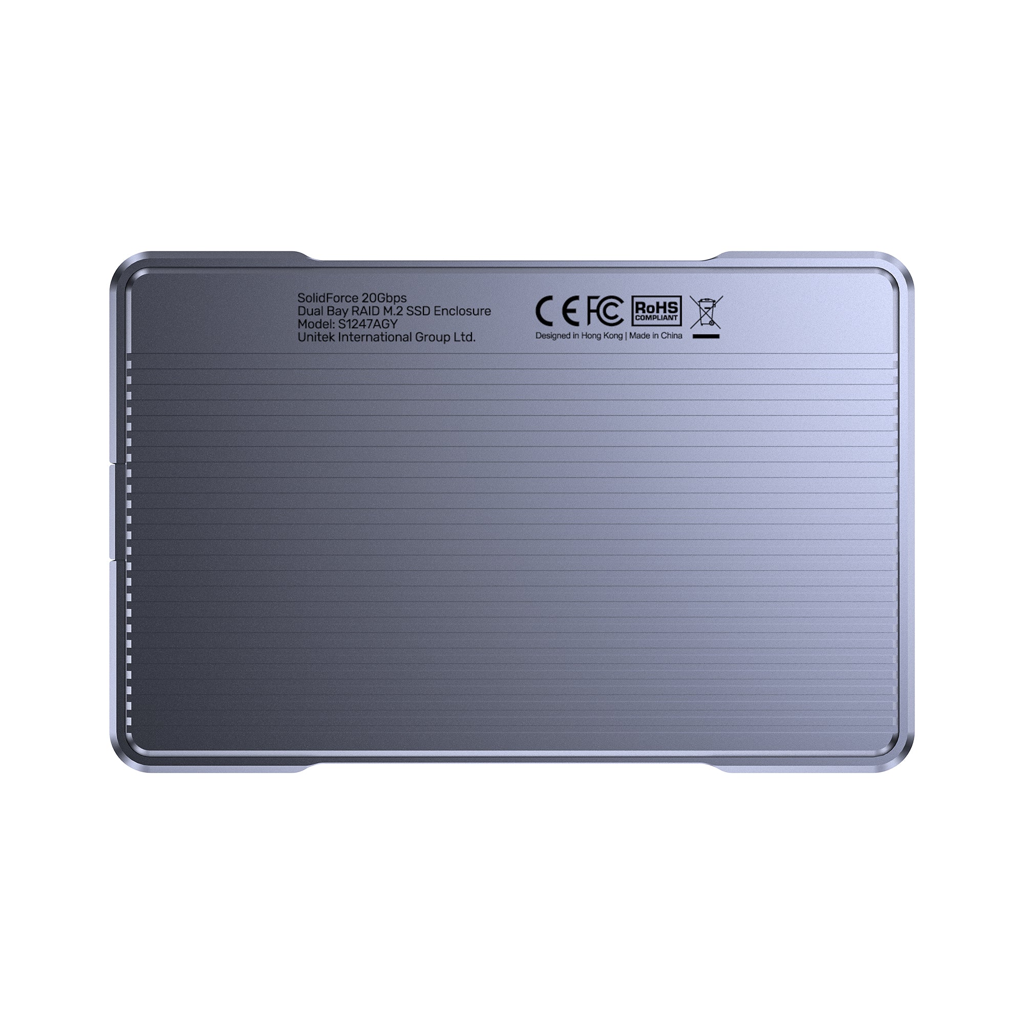 SolidForce 20Gbps Dual Bay RAID M.2 SSD Enclosure