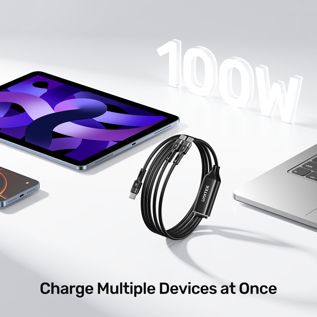PD100W 2-in-1 USB-C Cable