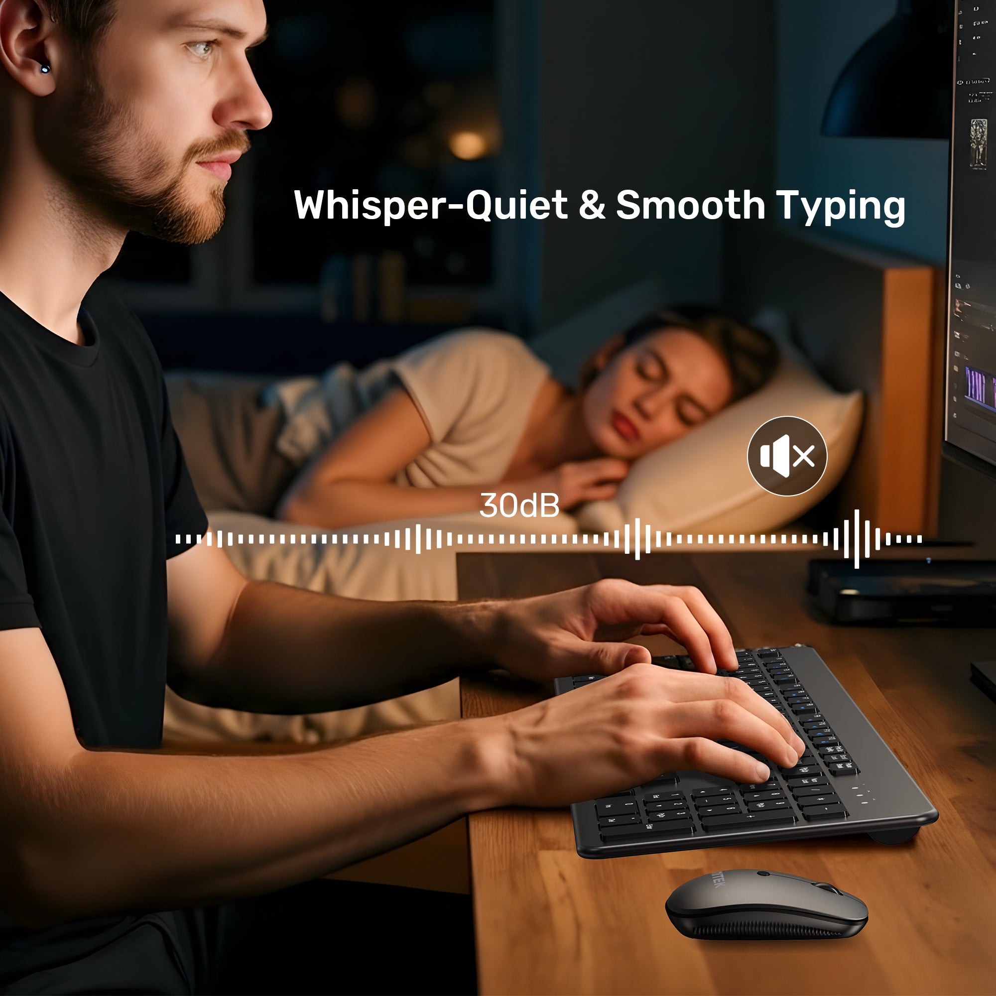 SlimDuo 2.4GHz Wireless Keyboard and Mouse Combo