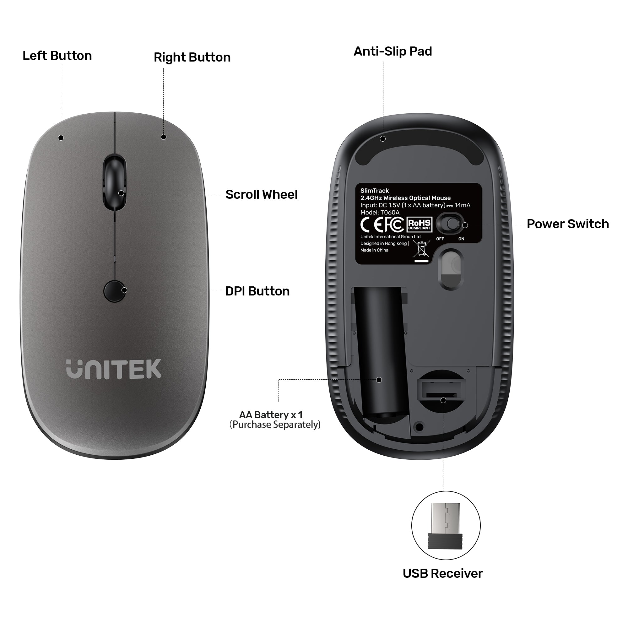 SlimTrack 2.4GHz Wireless Optical Mouse