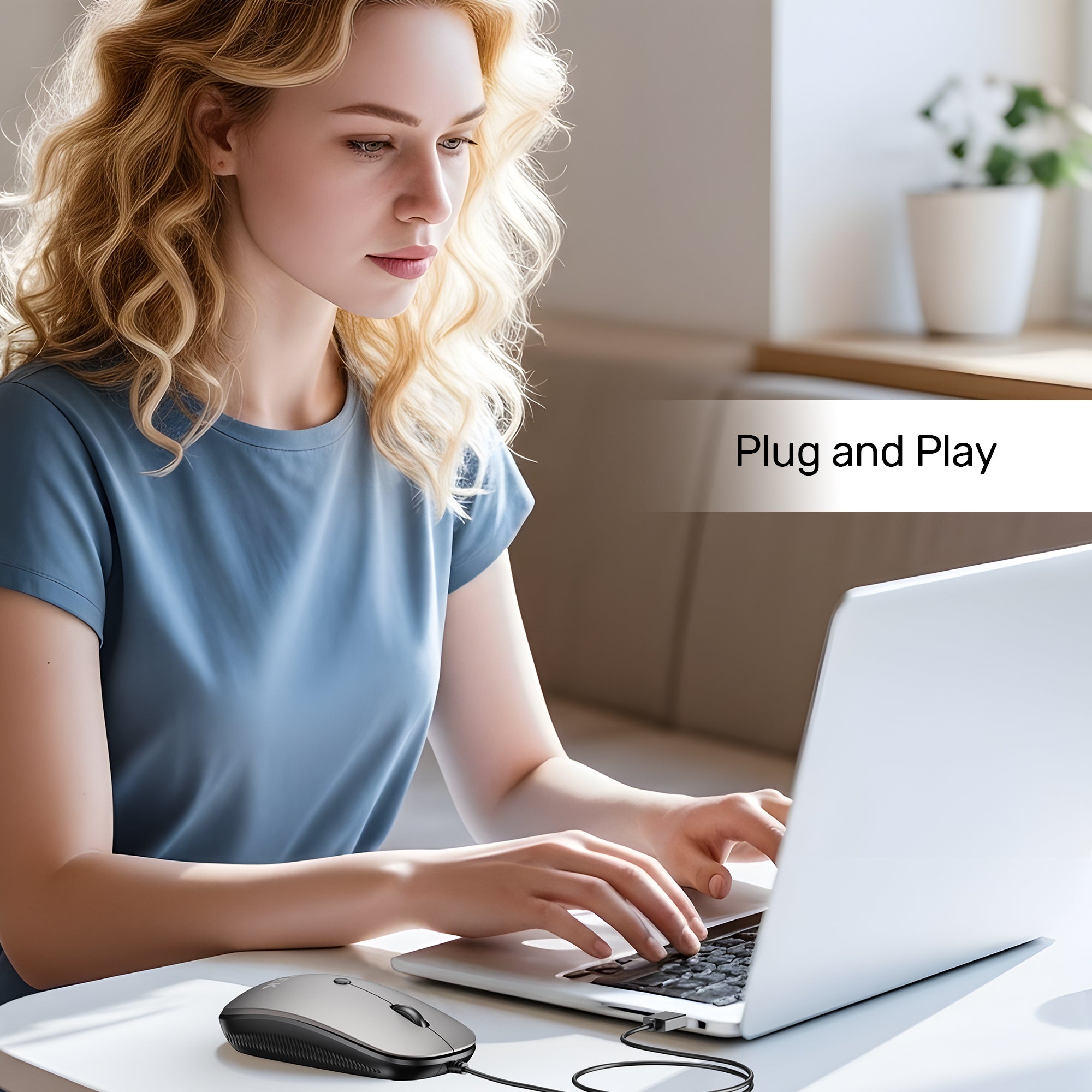 SlimTrack Wired Optical Mouse