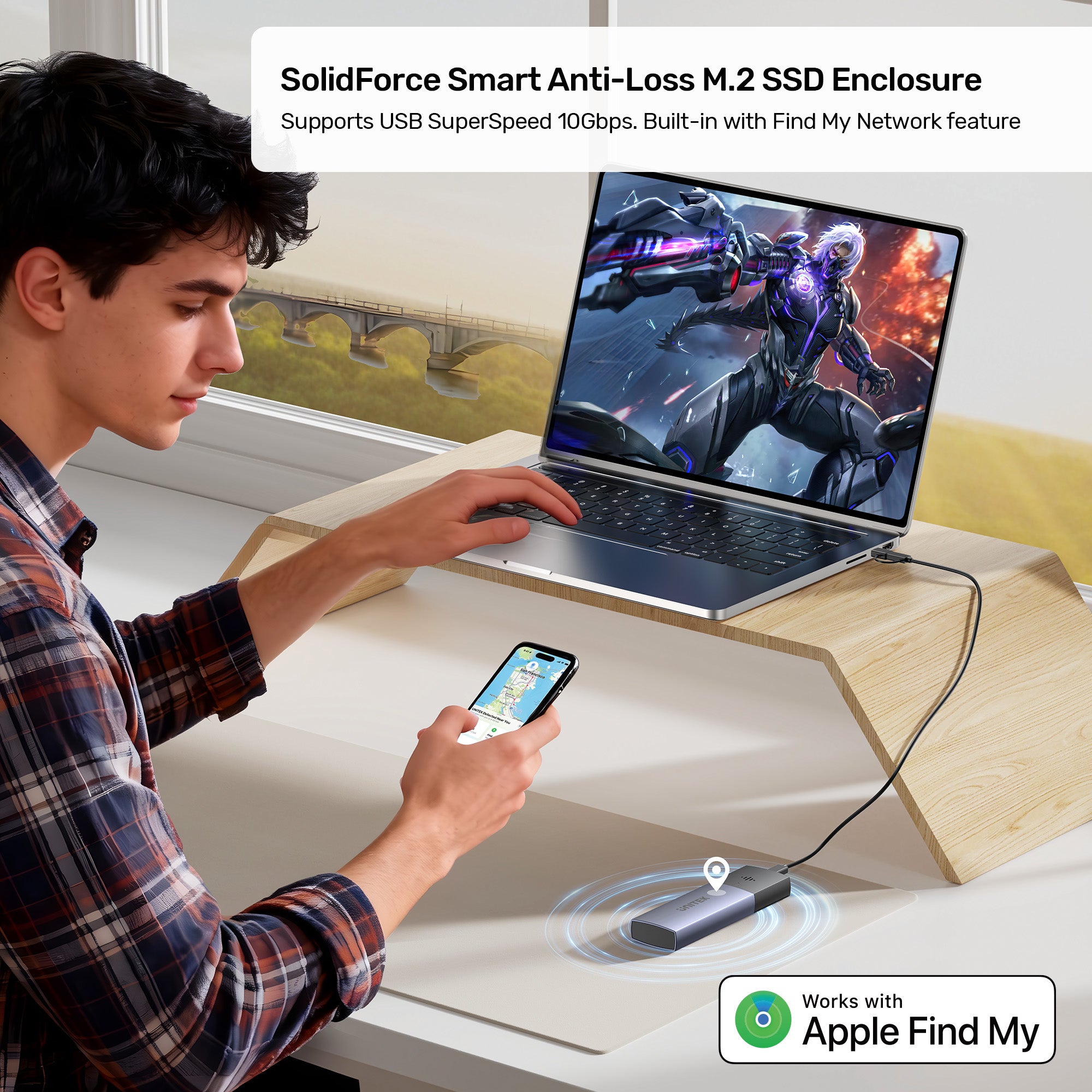 SolidForce スマート アンチロス M.2 SSD エンクロージャ