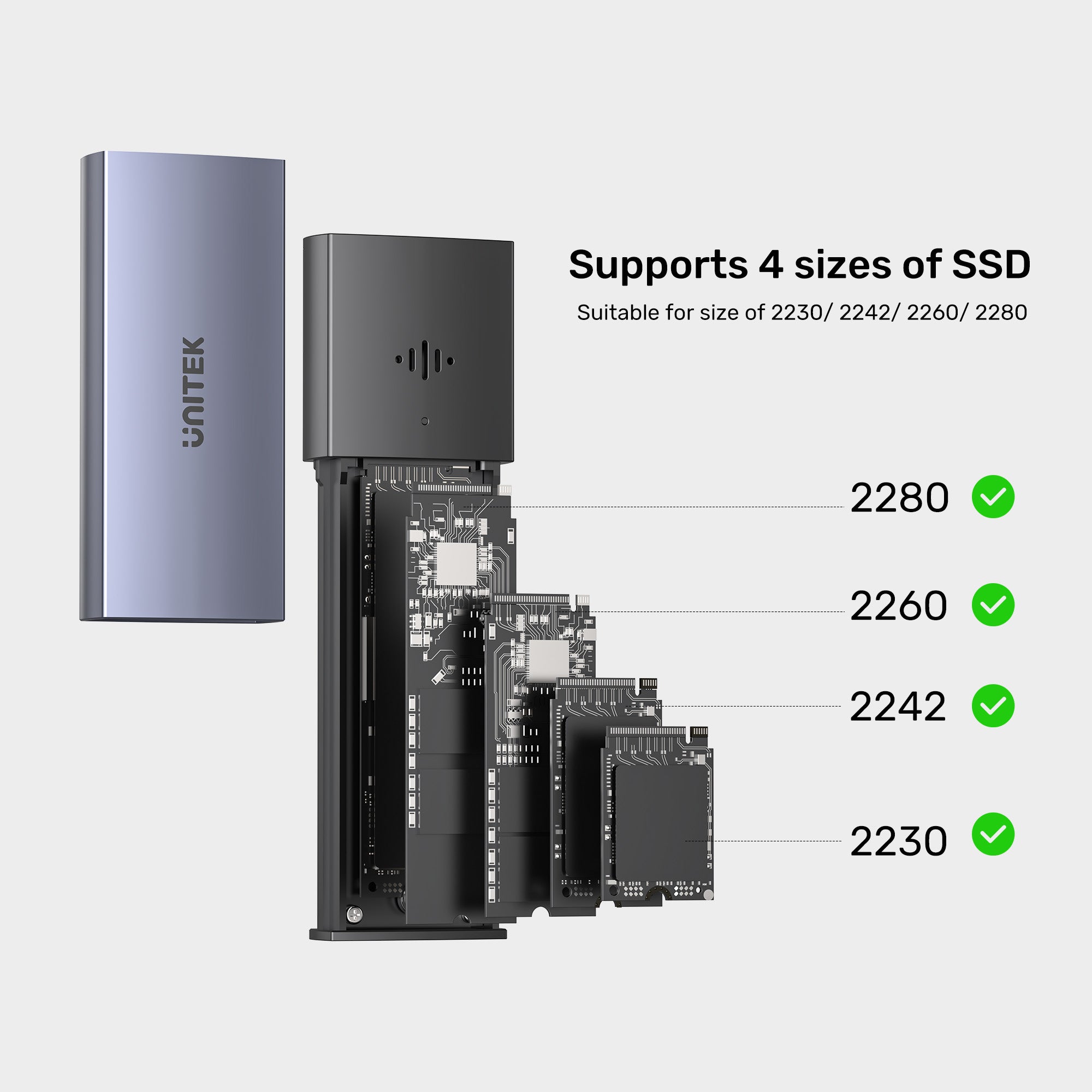 SolidForce スマート アンチロス M.2 SSD エンクロージャ