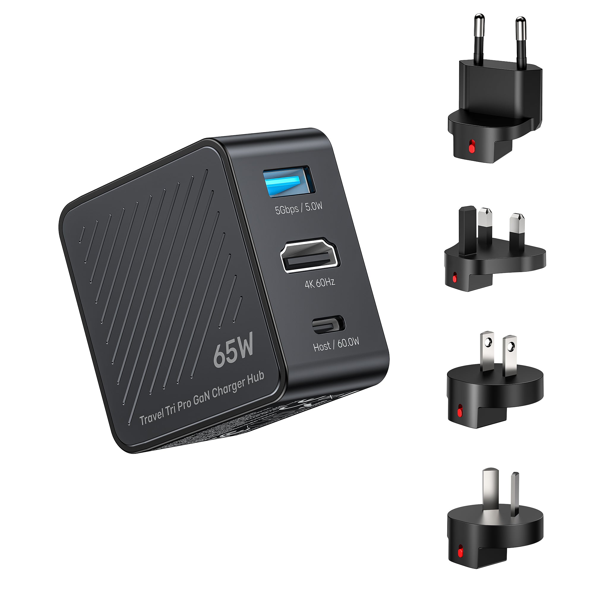 Travel Tri Pro 65W 3-in-1 GaN Charger Hub