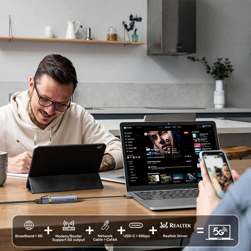USB-C to 5Gbps Ethernet Adapter