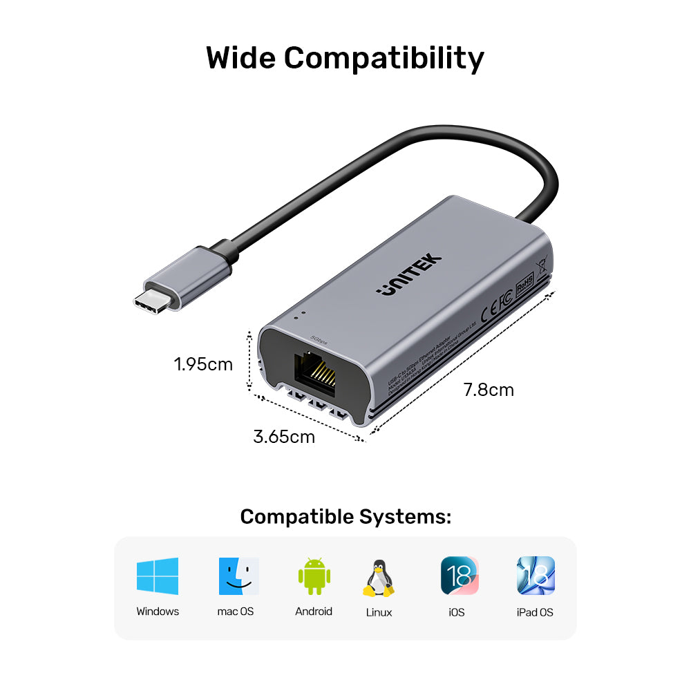 USB-C to 5Gbps Ethernet Adapter
