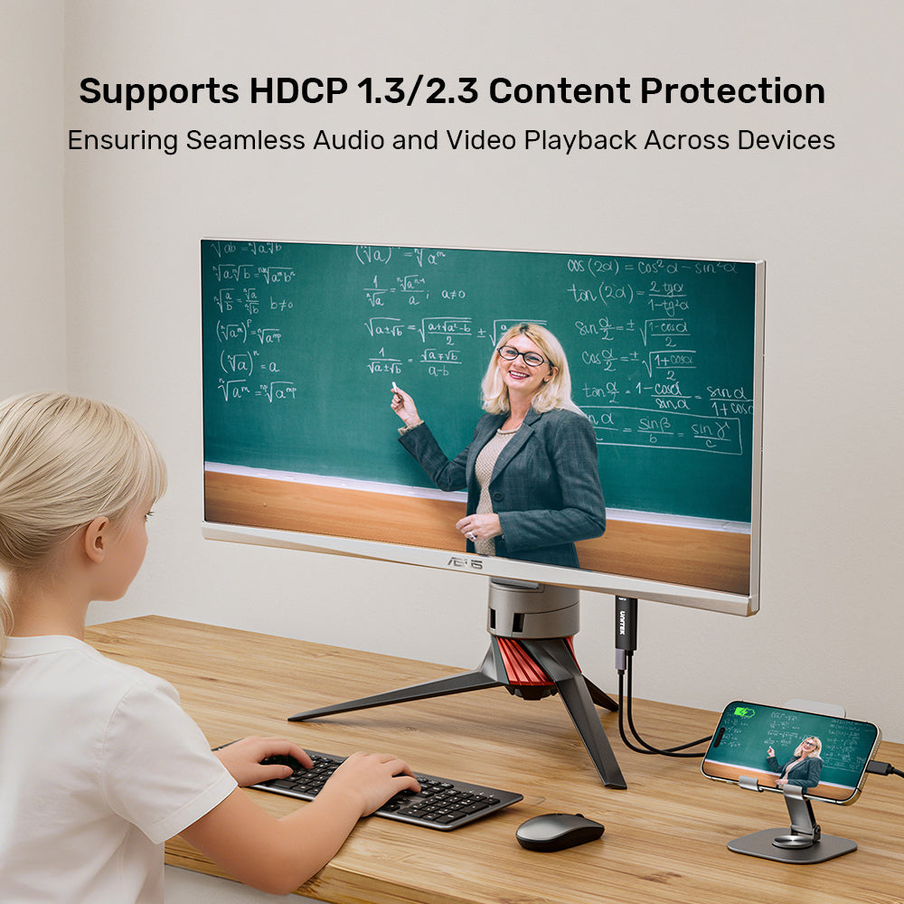 USB-C to HDMI 4K@60Hz Cable with PD 100W