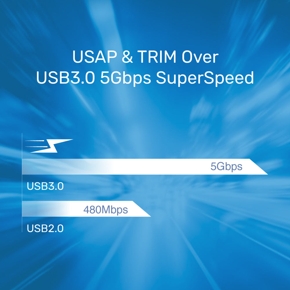 USB3.0 M.2 SSD (NGFF/SATA) Aluminum Enclosure