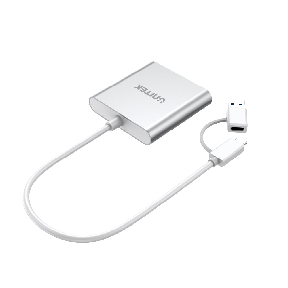 3 Ports USB3.0 Card Reader With USB-C Adapter