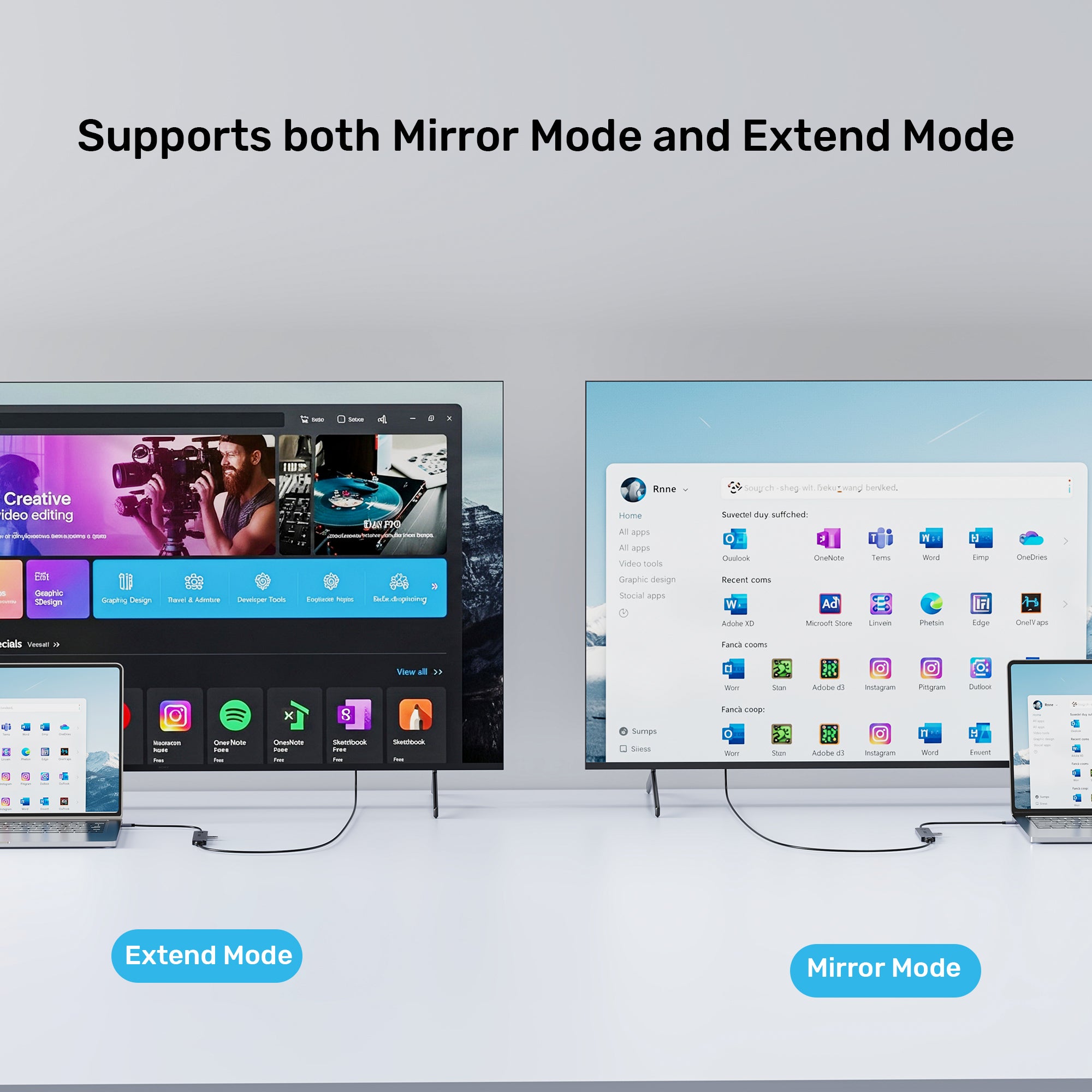 uHUB S7 Pro 7-in-1 5Gbps USB-C Hub with Screen On/Off button