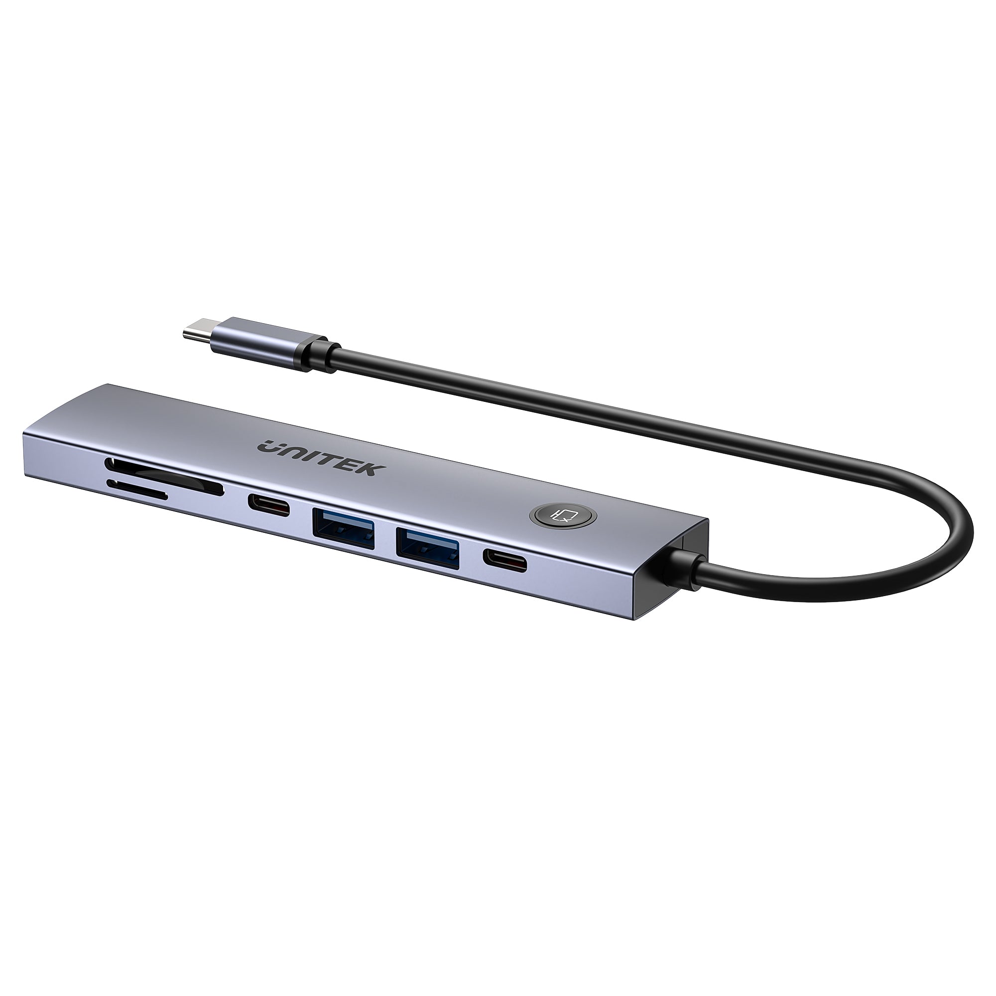 uHUB S7 Pro 7-in-1 5Gbps USB-C Hub with Screen On/Off button