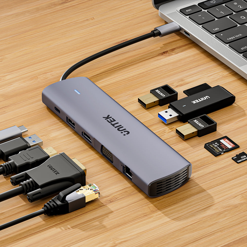 uHUB U11+ 11-in-1 USB-C Hub with Dual Display