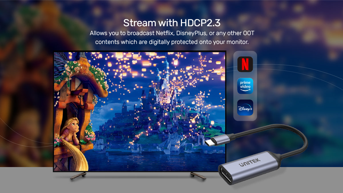 USB-C - DisplayPort1.4 アダプター